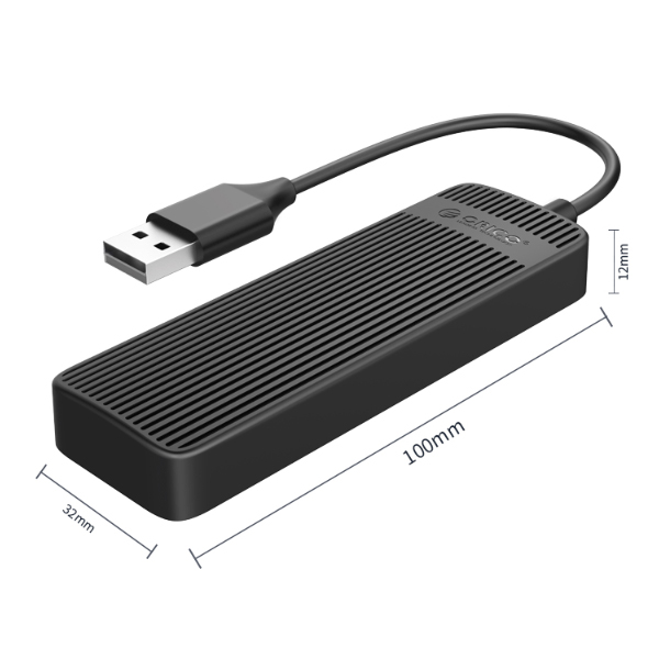 Bộ chia USB 1 ra 4 Orico FL02-BK USB 2.0 Màu đen
