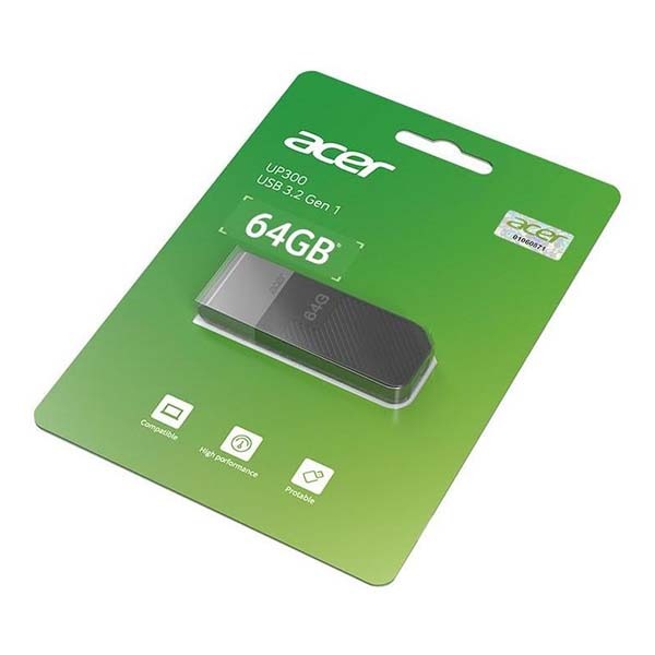 USB Acer UP300 64GB USB 3.2 Màu đen