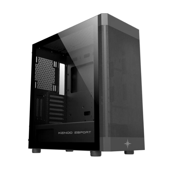 Vỏ máy tính KENOO ESPORT AF100 - 3F (Size ATX - Full Thép) - Mầu đen