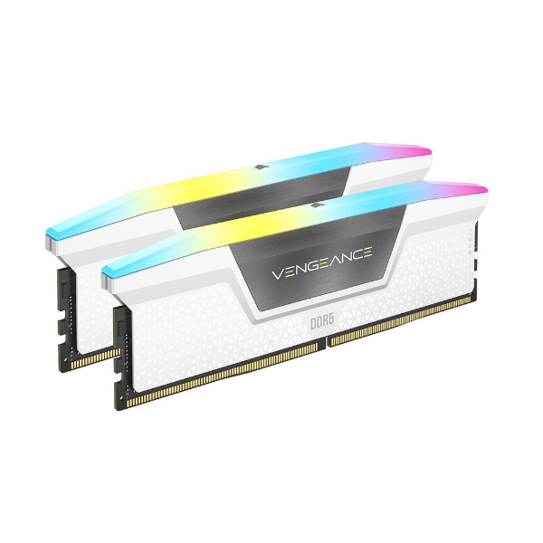 Ram desktop Corsair Vengeance RS RGB 32GB (2x16GB) DDR5 bus 6000MHz White (CMH32GX5M2E6000C36W)
