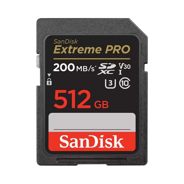 Thẻ nhớ SD SanDisk SDXC Extreme Pro 512Gb (R/W: 200/140MB/s)