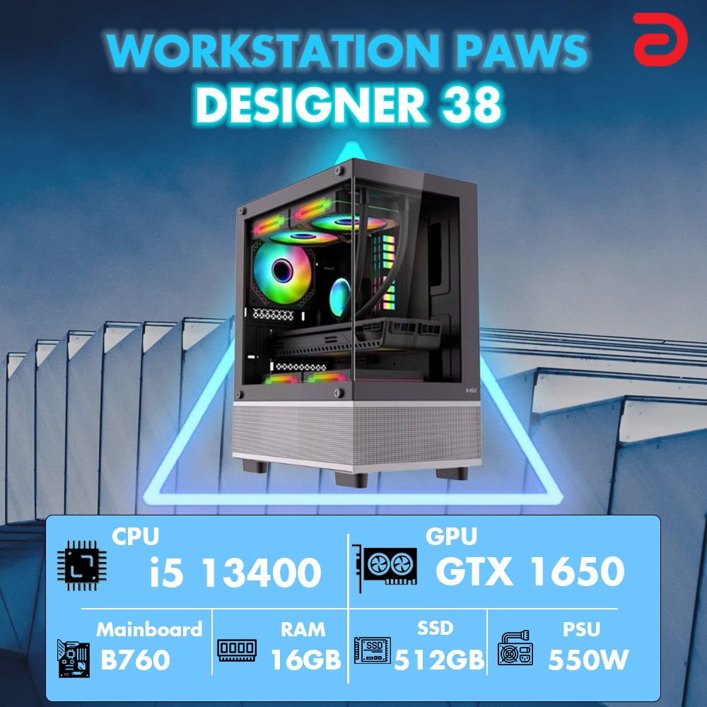 Máy trạm Workstation PAWS DESIGNER 38-I5/16GB/GTX1650