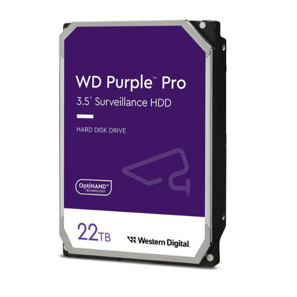 Ổ cứng camera Western Digital Purple Pro 22TB WD221PURP (3.5Inch/ 7200rpm/ 512MB/ SATA3)