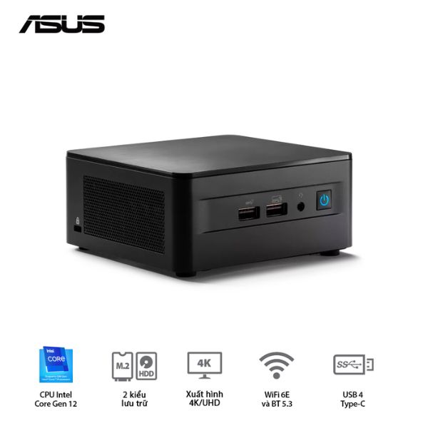 Máy tính mini Asus NUC12WSHI3 RNUC12WSHI300000I (Core i3-1220P/ DDR4/ SSD NVMe/ NoOS)