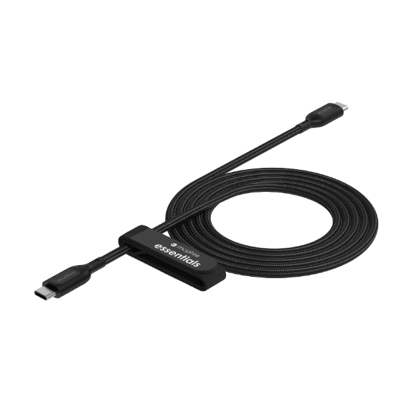 Cáp sạc USB-C to USB-C (60W) mophie Essentials 2M Black - 409912237