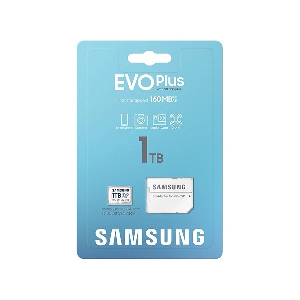Thẻ nhớ Micro SD Samsung Evo plus 1TB Class 10 Read 160MB/s - Kèm Adapter