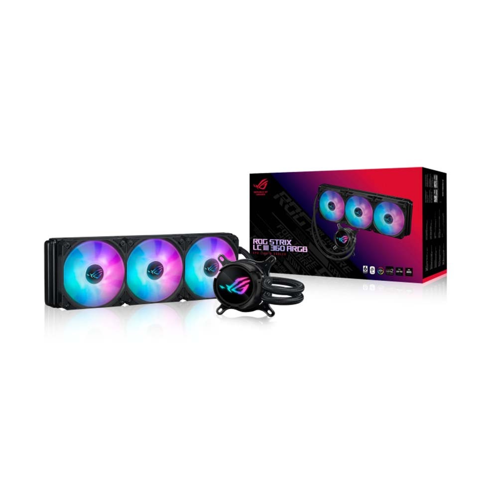 Tản nhiệt nước AIO Asus ROG Strix LC III 360 (Đen/ LED ARGB)