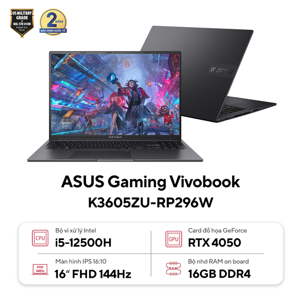 Laptop Asus Gaming Vivobook 16X K3605ZU-RP296W 