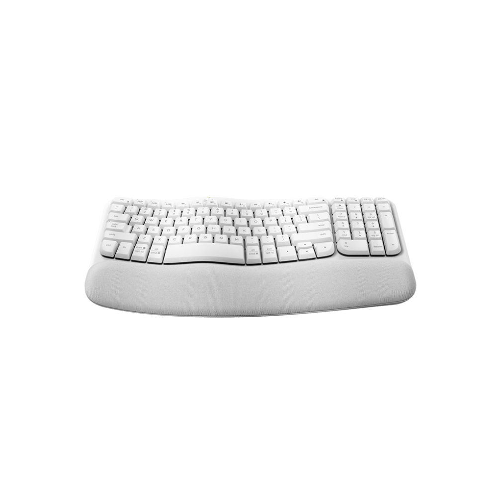 Bàn phím không dây Logitech Wave Keys Ergonomic (Bluetooth/Wireless/ Trắng)