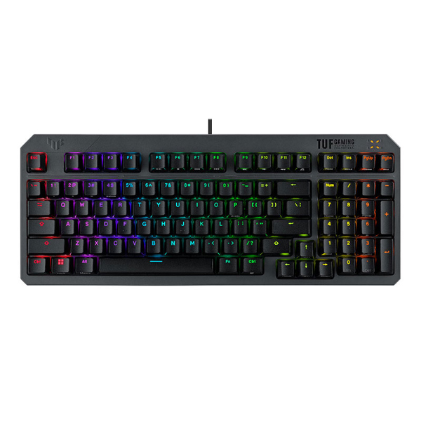 Bàn phím cơ Asus TUF Gaming K3 Gen II Black (Blue Switch/ ABS/ LED RGB)