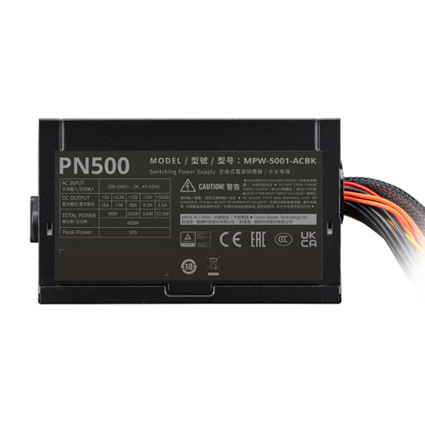 Nguồn máy tính Cooler Master Elite NEX N500 230V A/EU Cable