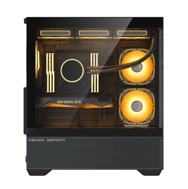 Vỏ máy tính KENOO ESPORT AK400 - Màu Đen (Mid Tower/ ATX)