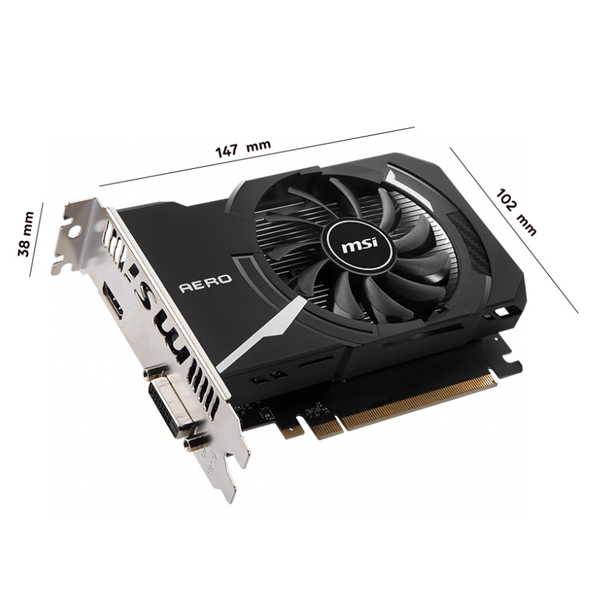 Card đồ họa MSI GeForce GT 1030 AERO ITX 4GD4 OC (4GB/ DDR4/ 64 bit)