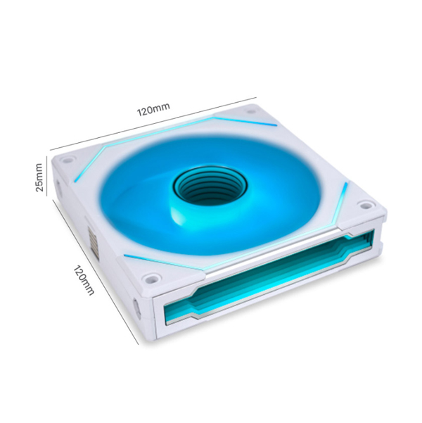 Quạt case LIAN-LI UNI Fan SL Infinity 120 Triple White ( Bộ 3 Fan Kèm Hub) 