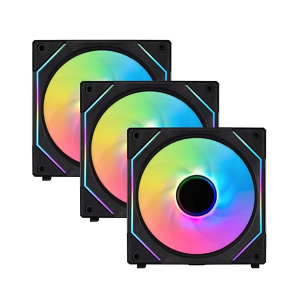 Quạt case LIAN-LI UNI Fan SL Infinity 120 Triple Black ( Bộ 3 Fan Kèm Hub) 