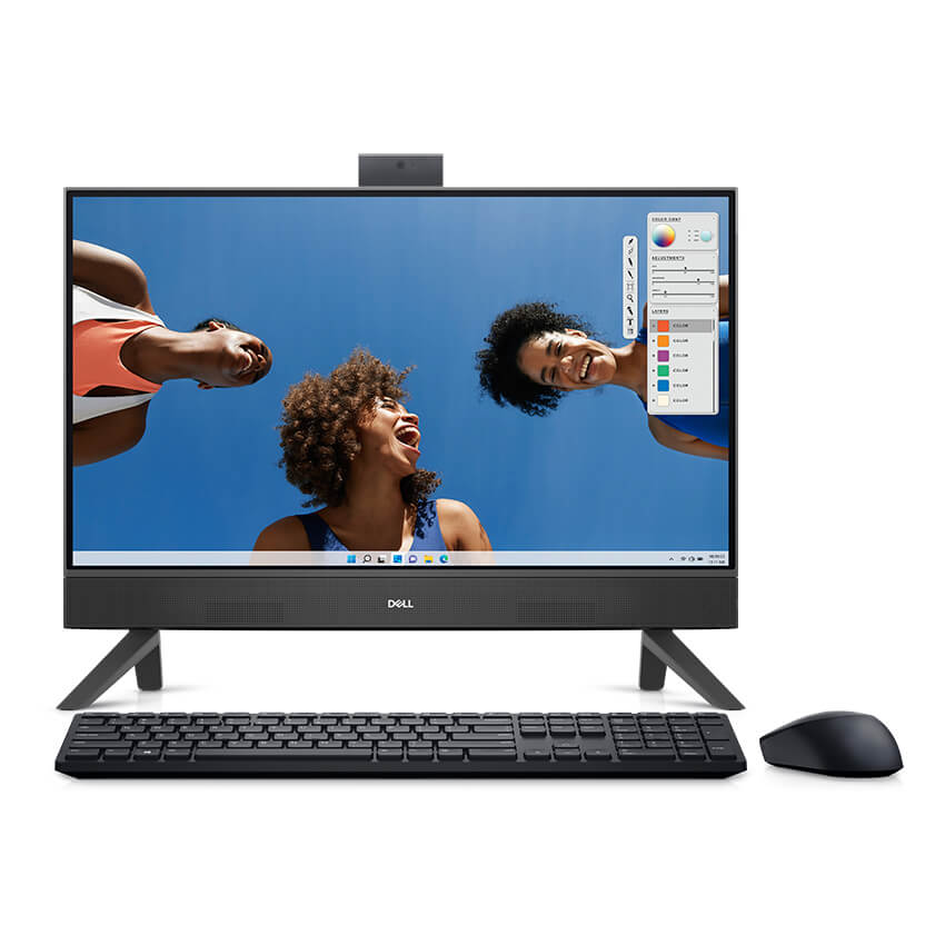 Máy tính AIO Dell Inspiron 5430 42INAIO543003 (Core 7-150U/ 16GB/ 1TB SSD/  23.8inch/ Win 11/ Office/ Black/ 1Y)