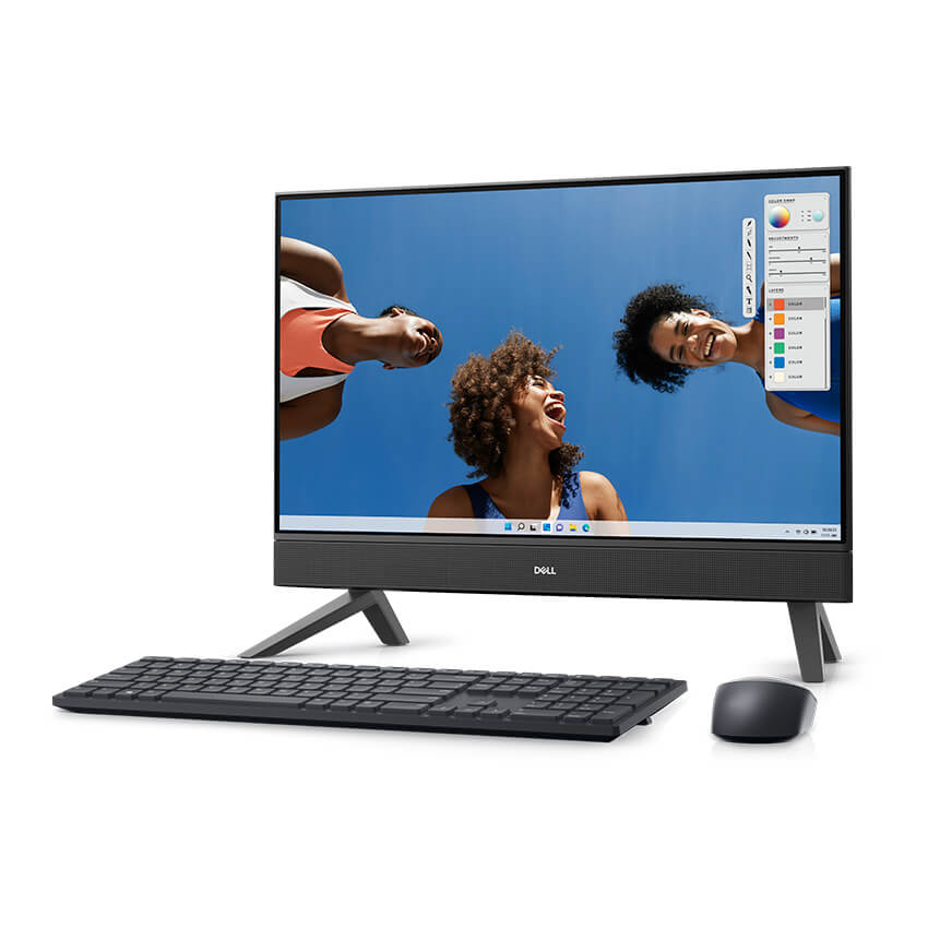 Máy tính AIO Dell Inspiron 5430 42INAIO543003 (Core 7-150U/ 16GB/ 1TB SSD/ 23.8inch/ Win 11/ Office/ Black/ 1Y)