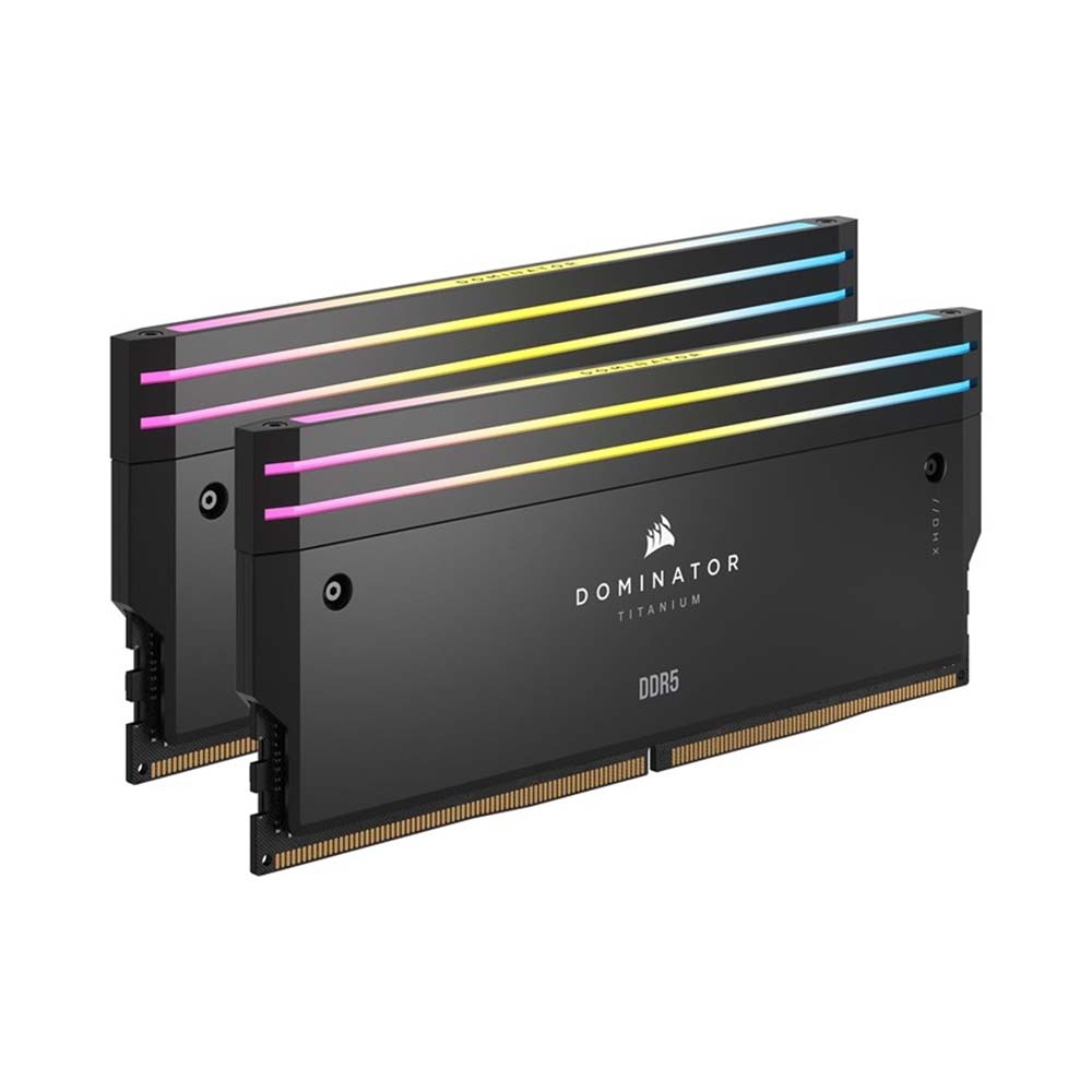 Ram desktop Corsair Dominator Titanium Black 96GB (2x48GB) CMP96GX5M2B6600C32 (DDR5/ 6600 Mhz/ LED RGB/ Non-ECC)