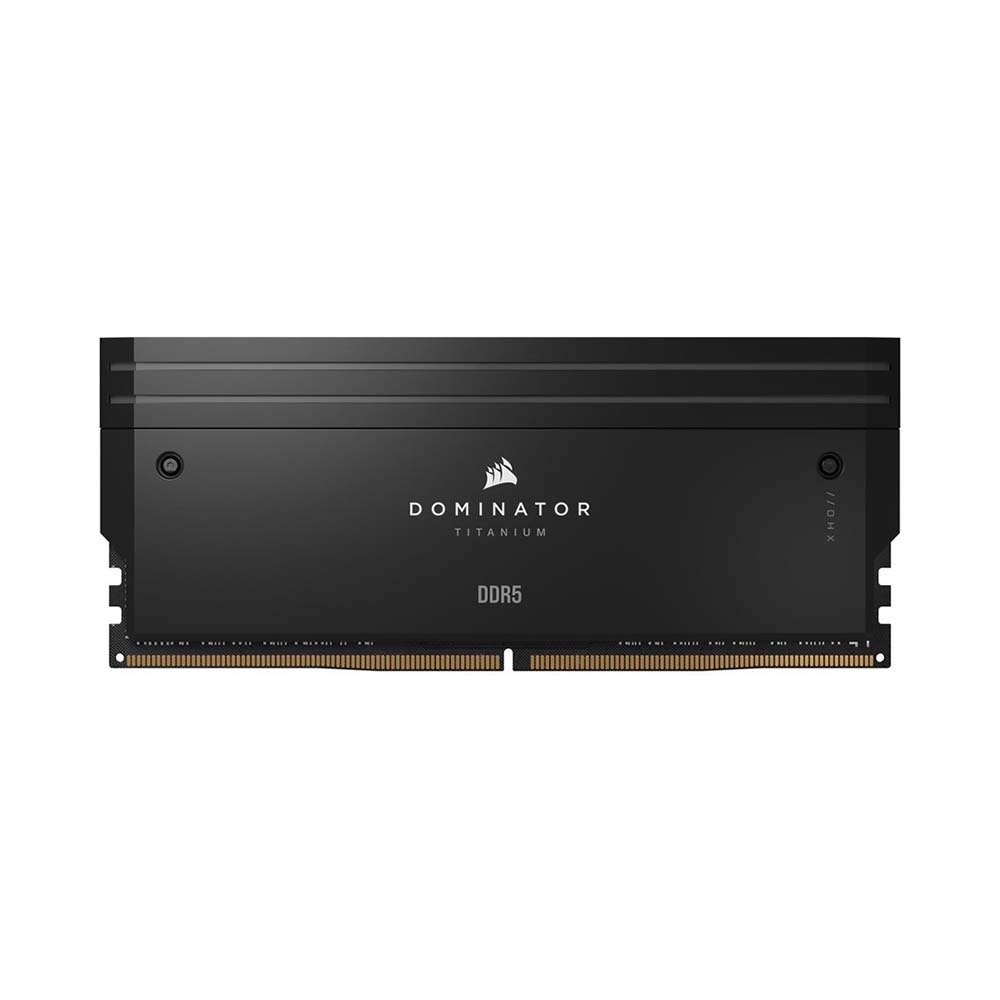 Ram desktop Corsair Dominator Titanium Black 64GB (2x32GB) (CMP64GX5M2X6600C32) (DDR5/ 6600 Mhz/ LED RGB/ Non-ECC)