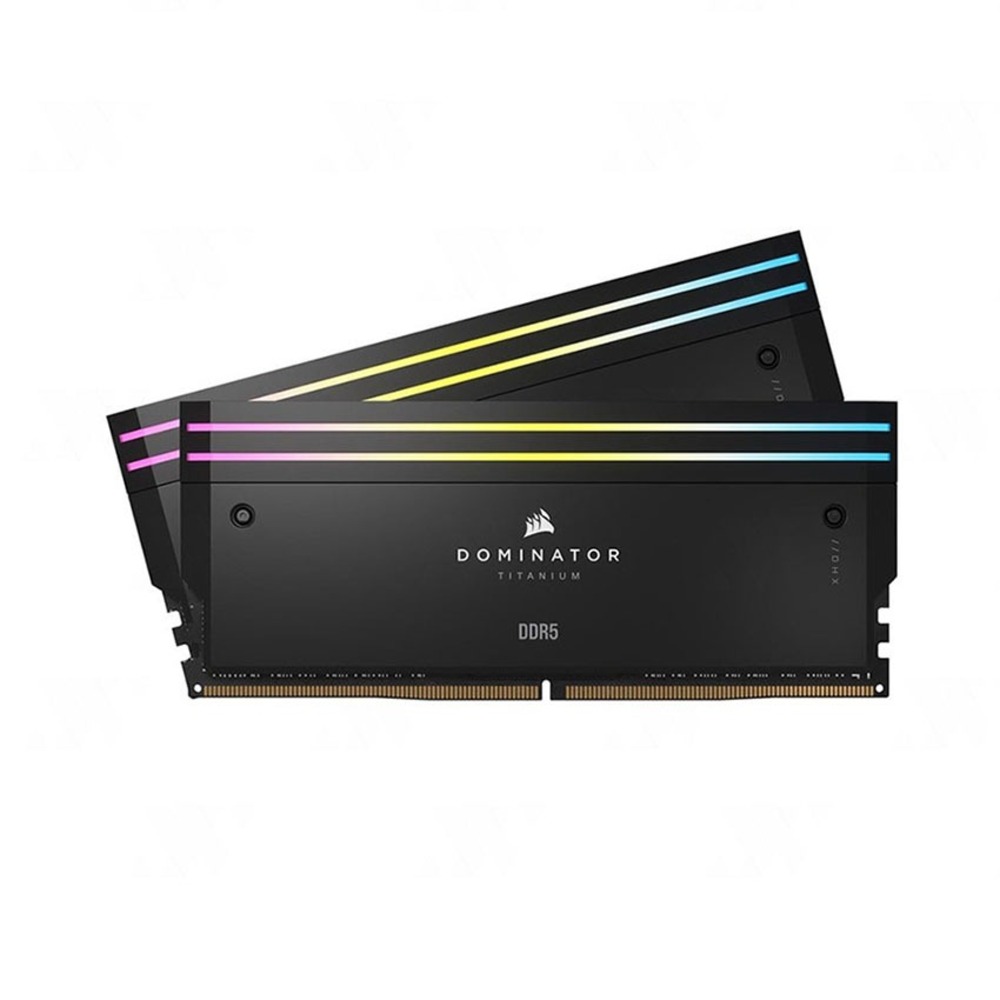 Ram desktop Corsair Dominator Titanium Black 64GB (2x32GB) (CMP64GX5M2B6000C30) (DDR5/ 6000 Mhz/ LED RGB/ Non-ECC)