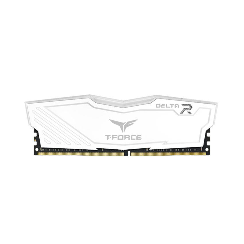 Ram desktop TeamGroup DELTA RGB 16GB White TF4D416G3200HC16F01 (DDR4/ 3200 Mhz/ Tản nhiệt/ Non-ECC)