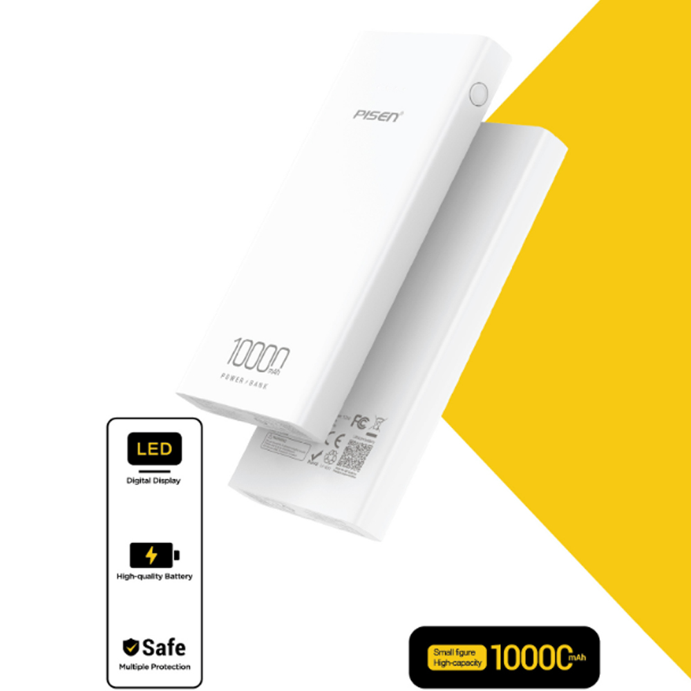 Pin sạc dự phòng Pisen 10.000 mAh TS-D324 12W 