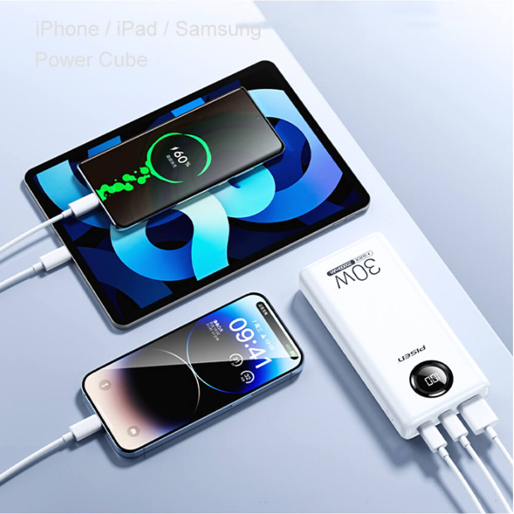 Pin sạc dự phòng Pisen 20.000 mAh QUICK -Power Cube TS-D337 30W 