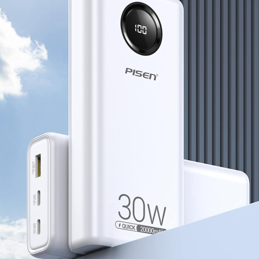 Pin sạc dự phòng Pisen 20.000 mAh QUICK -Power Cube TS-D337 30W 