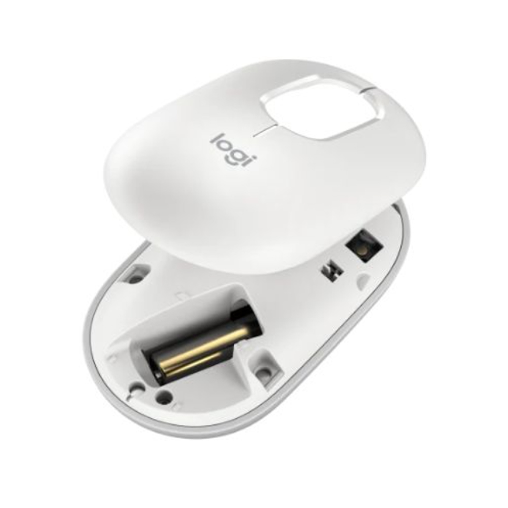 Chuột không dây Logitech POP Emoji (Bluetooth/Wireless/ Trắng)