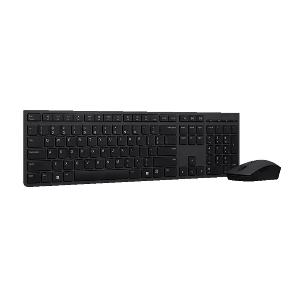 Bộ bàn phím chuột không dây Lenovo Professional Rechargeable 4X31K03931 (Bluetooth/Wireless/ Pin sạc/ Đen)