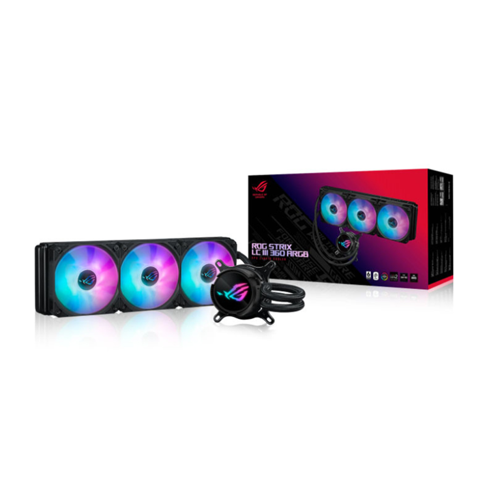 Tản nhiệt nước AIO Asus ROG Strix LC III 360 ARGB LCD Black 