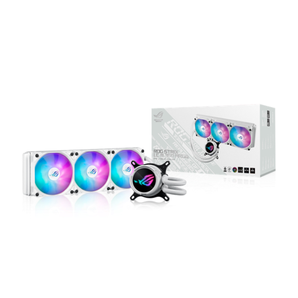 Tản nhiệt nước AIO Asus ROG Strix LC III 360 ARGB LCD White 