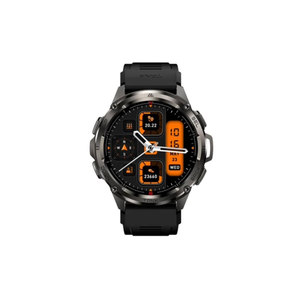 Đồng hồ thông minh Kospet TANK T3 ULTRA (49mm/ GPS/BLUETOOTH/ Vỏ Thép/ Dây Silicon/ Bạc)