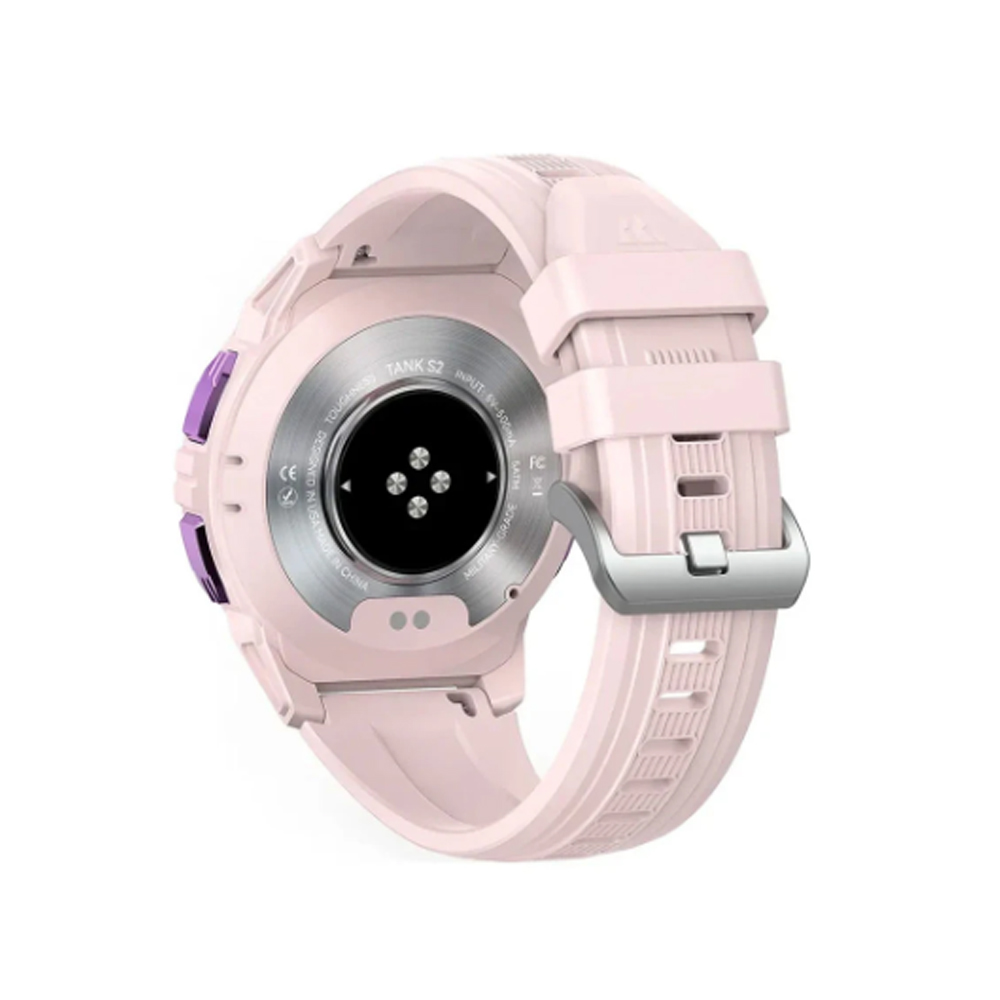 Đồng hồ thông minh Kospet TANK S2 (33mm/ GPS/BLUETOOTH/ Dây Silicon/ Hồng)