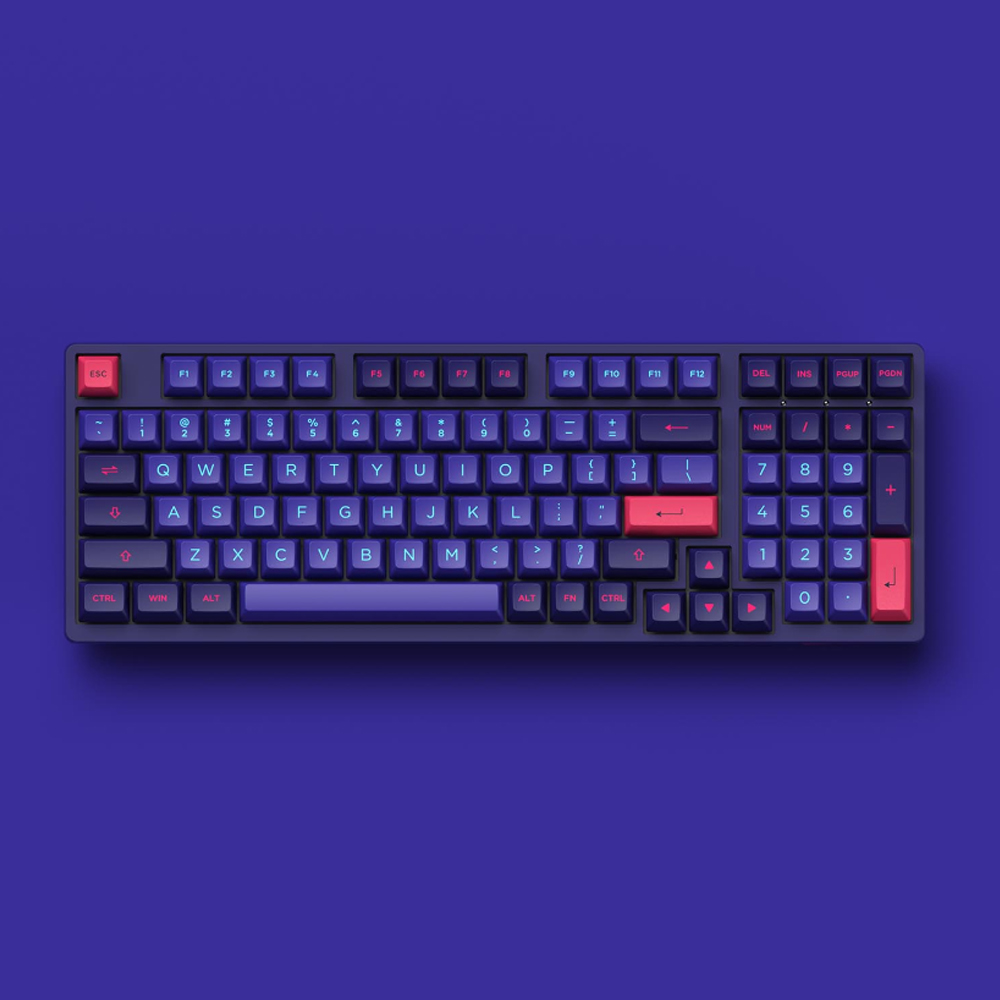 Bàn phím cơ AKKO 3098 Neon Akko Cream Yellow Pro switch (LED Rainbows)