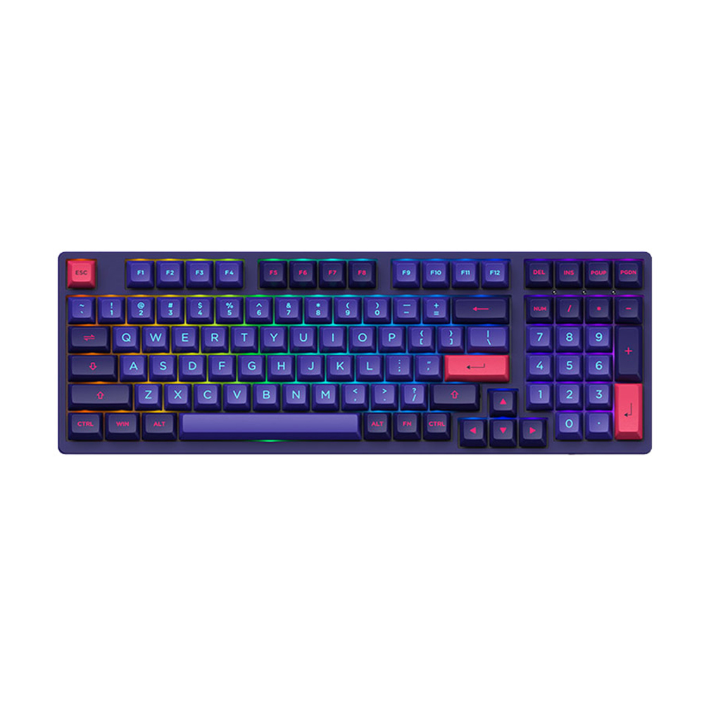 Bàn phím cơ AKKO 3098 Neon Akko Cream Yellow Pro switch (LED Rainbows)