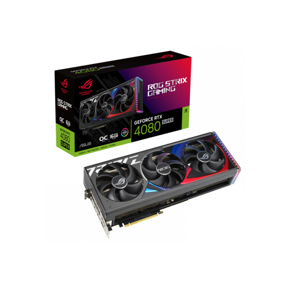 Card đồ họa Asus ROG Strix GeForce RTX 4080 SUPER 16GB (GDDR6X/ 256 bit)