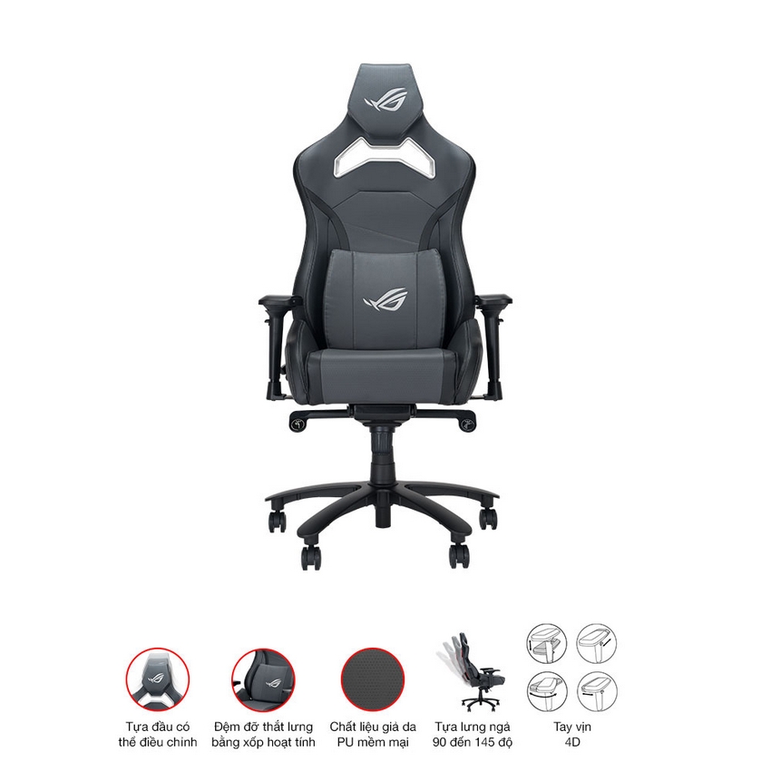 Ghế Game Asus ROG CHARIOT X CORE Gray 