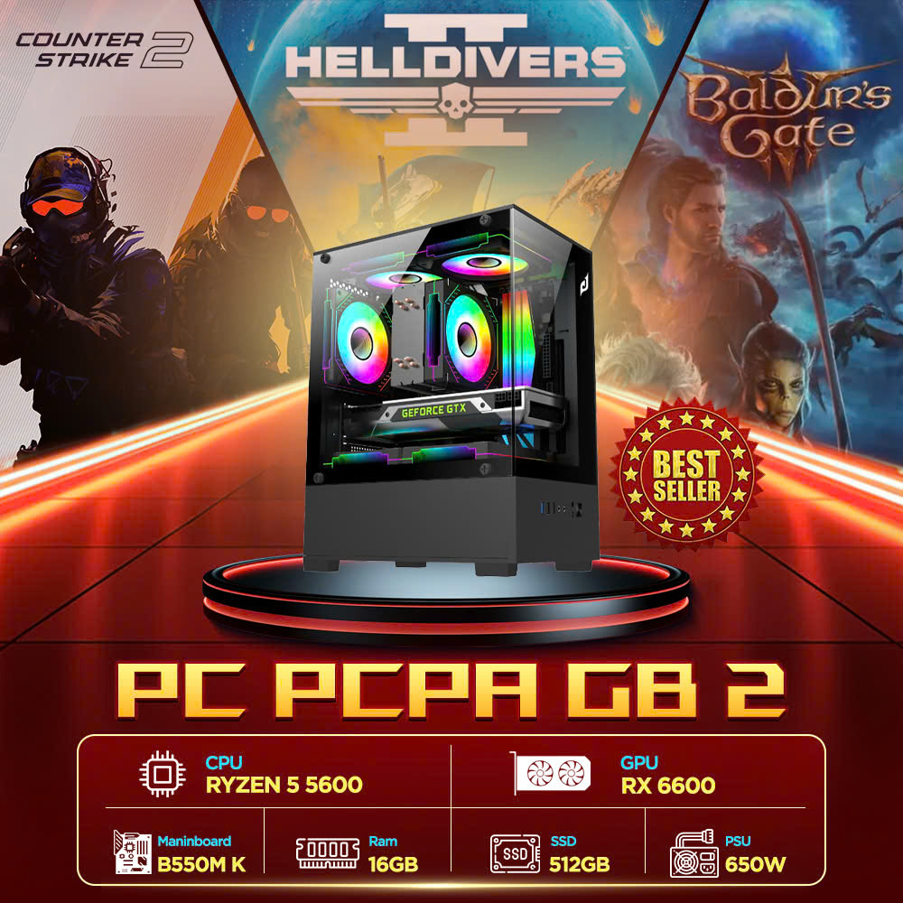 PC PCPA GB 2 (R5 5600/ 16GB/ 512GB SSD/ RX 6600/ NoOS)