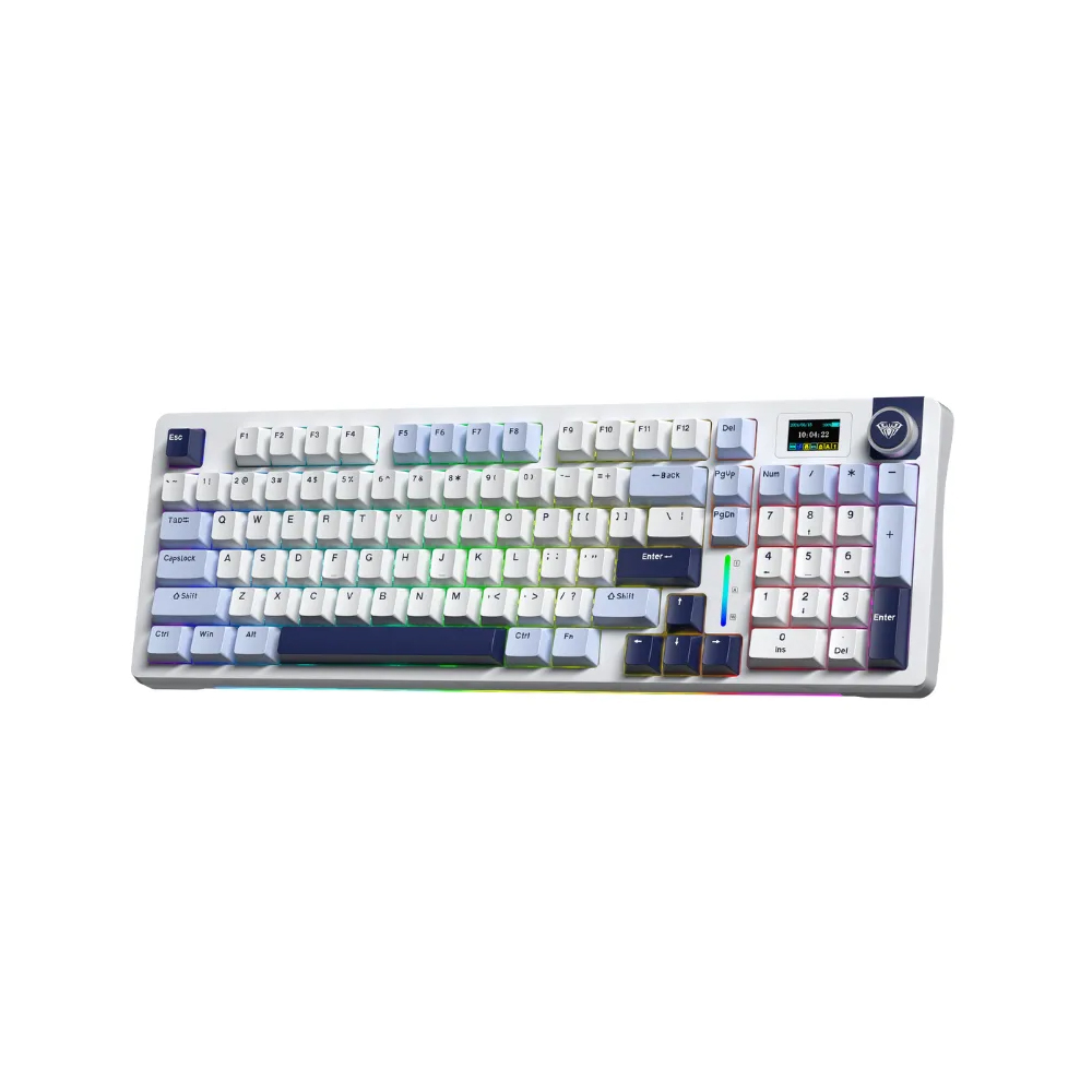Bàn phím cơ Aula 3 MODE S98 PRO Xanh dương + trắng + tím đậm Paleo dust switch (Bluetooth/Wireless/ LED RGB)