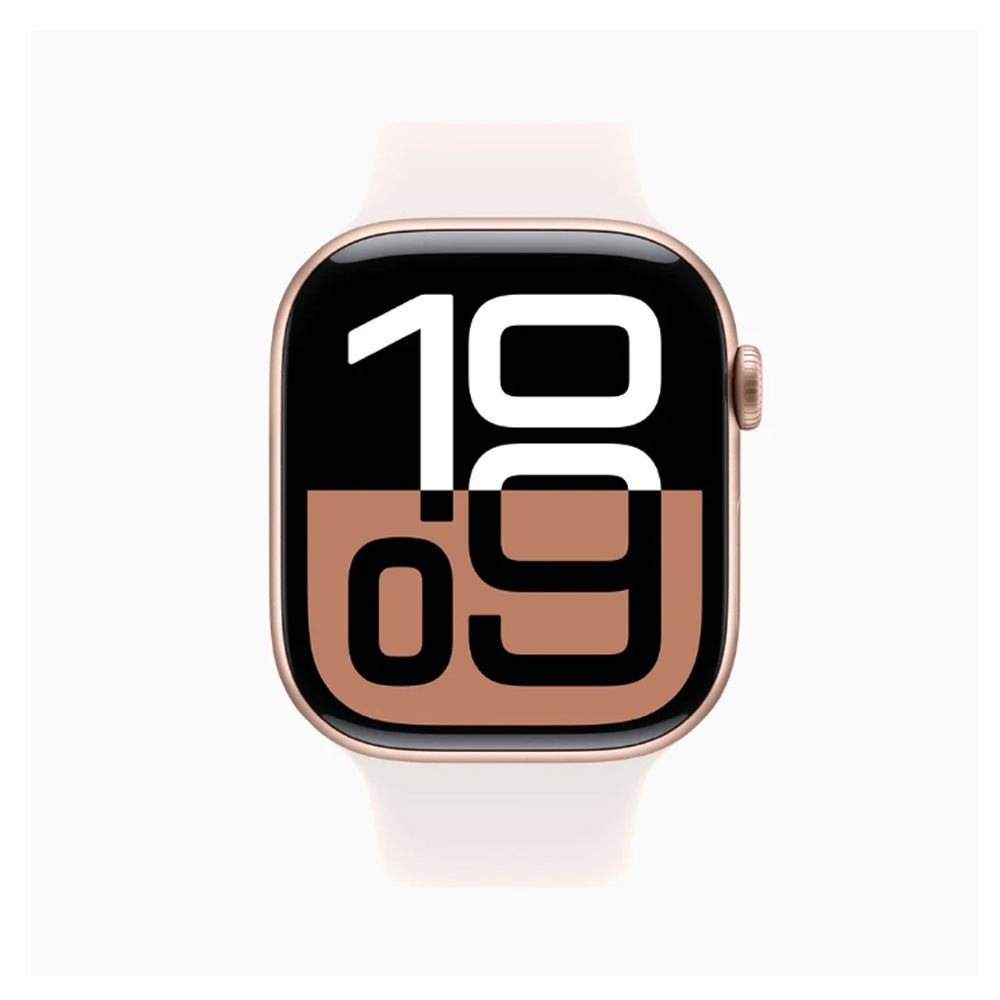 Đồng hồ thông minh Apple Watch Series 10 MWWH3SA/A (42mm/ Wifi, GPS, Bluetooth 5.3/ Viền Nhôm/ Dây Sport Band/ Light Blush/ S/M)