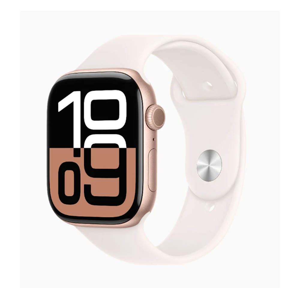 Đồng hồ thông minh Apple Watch Series 10 MWWT3SA/A (46mm/ Wifi, GPS, Bluetooth 5.3/ Viền Nhôm/ Dây Sport Band/ Light Blush/ S/M)