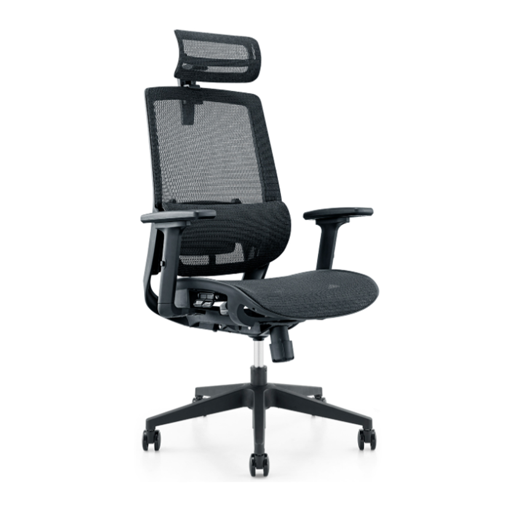 Ghế công thái học WARRIOR Ergonomic Marshal-WEC 630 Black 