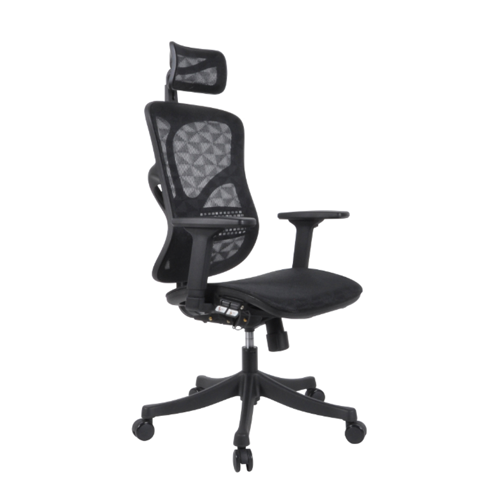 Ghế công thái học WARRIOR Ergonomic Marshal-WEC 610 Black 