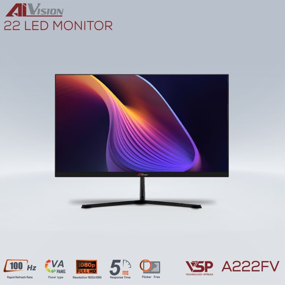 Màn hình VSP AIVISION A222FV (21.5Inch/ Full HD/ 5ms/ 100HZ/ 250cd/m2/ VA)