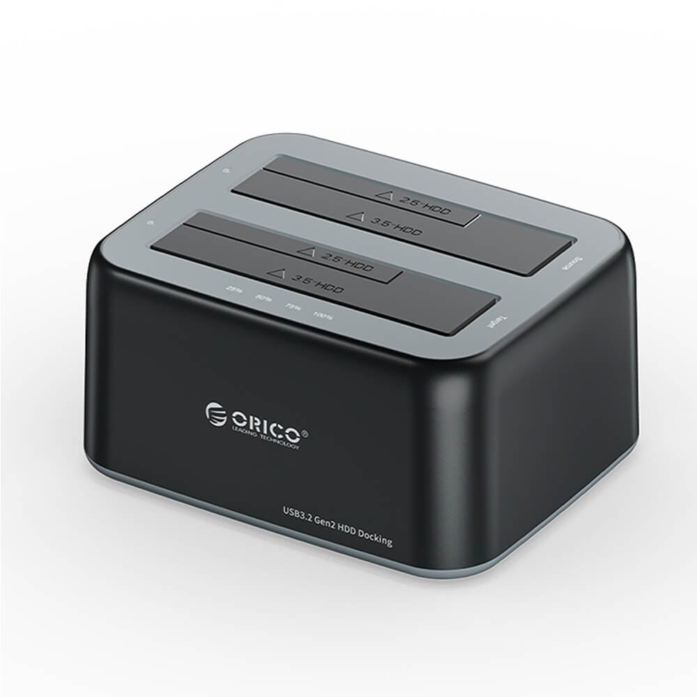 Đế ổ cứng (Docking) Orico 6829C3-V1-EU-BK-BP-HW 2 khe cắm USB-C và USB-A