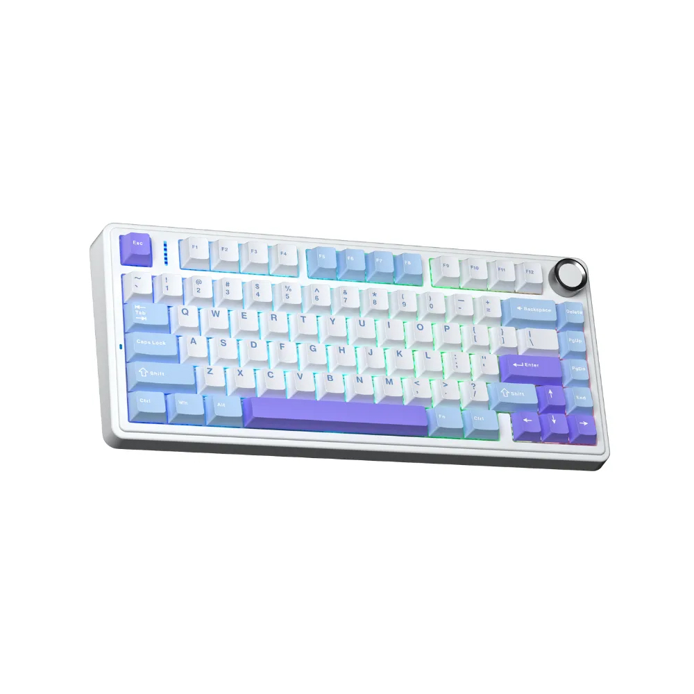 Bàn phím cơ Aula F75 Xanh dương+trắng+tím Star Vector switch