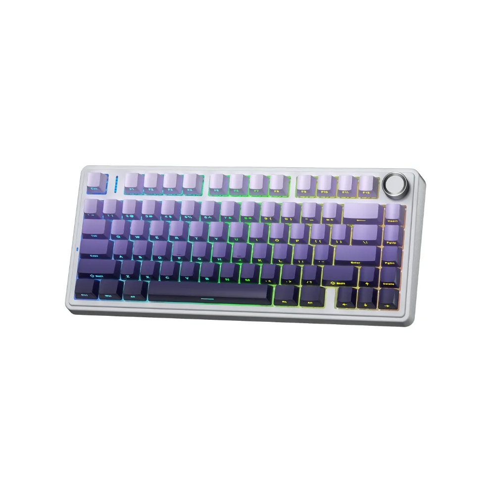 Bàn phím cơ Aula F75/ F75 PRO Trắng + tím gradient - Seiya Star Vector switch