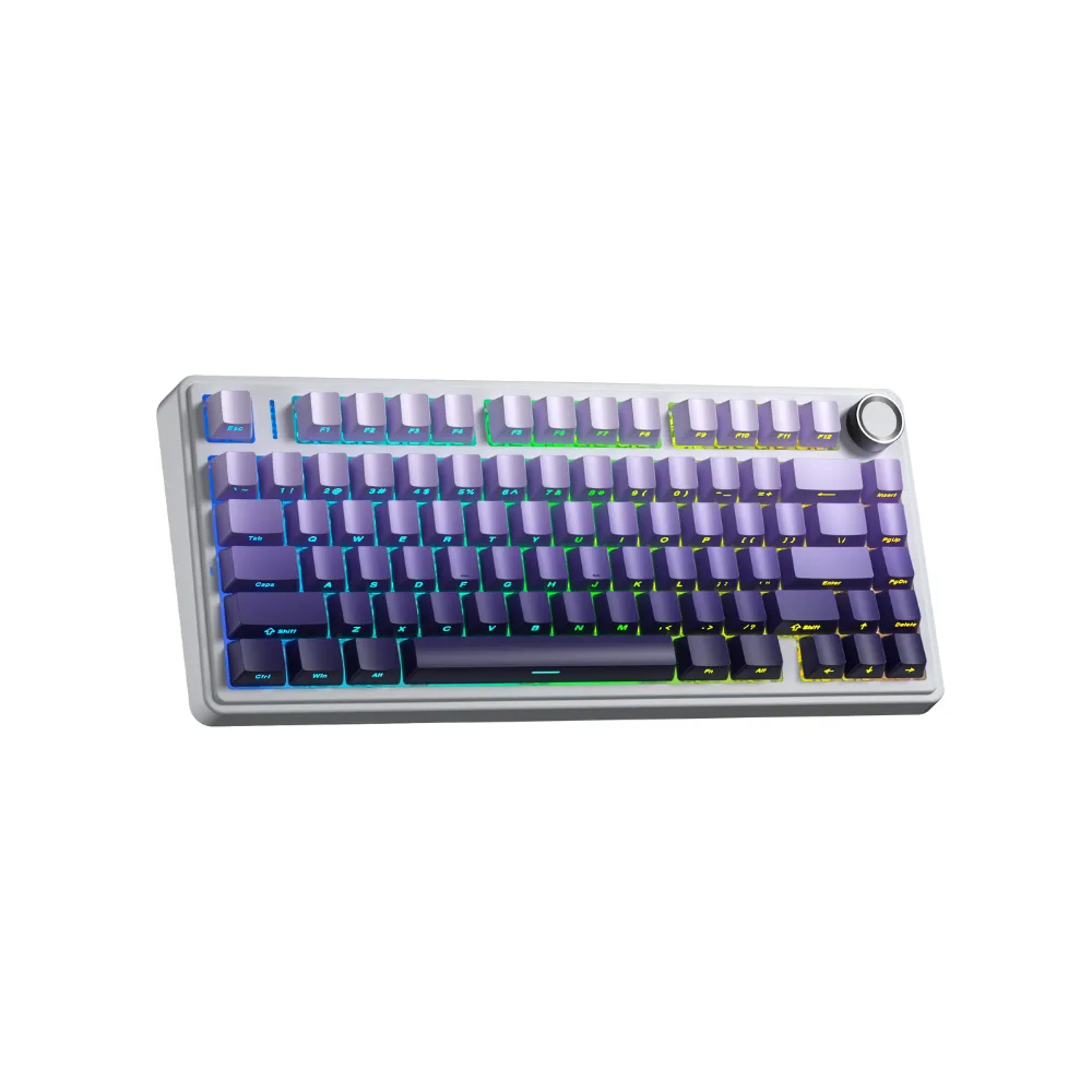 Bàn phím cơ Aula F75/ F75 PRO Trắng + tím gradient - Seiya Star Vector switch