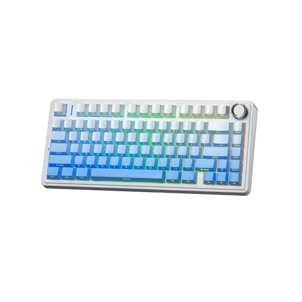 Bàn phím cơ Aula 3 MODE F75/ F75 PRO Trắng xanh dương gradient Reaper switch